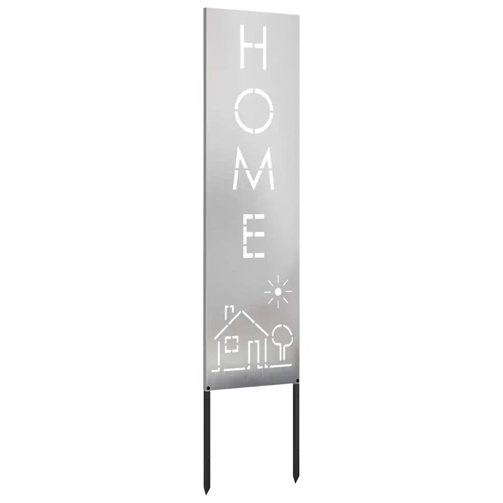 vidaXL Schermo per privacy in giardino Traforo Argento 32 x 140 cm