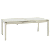 Tavolo polyrattan adila bianco ghiacciorett. cm 160/220x100h76 allungabile