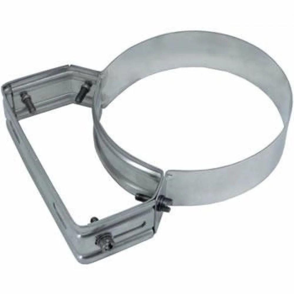Inox mono parete aisi 316 fascet ta murale regolabile d.080 b08x9