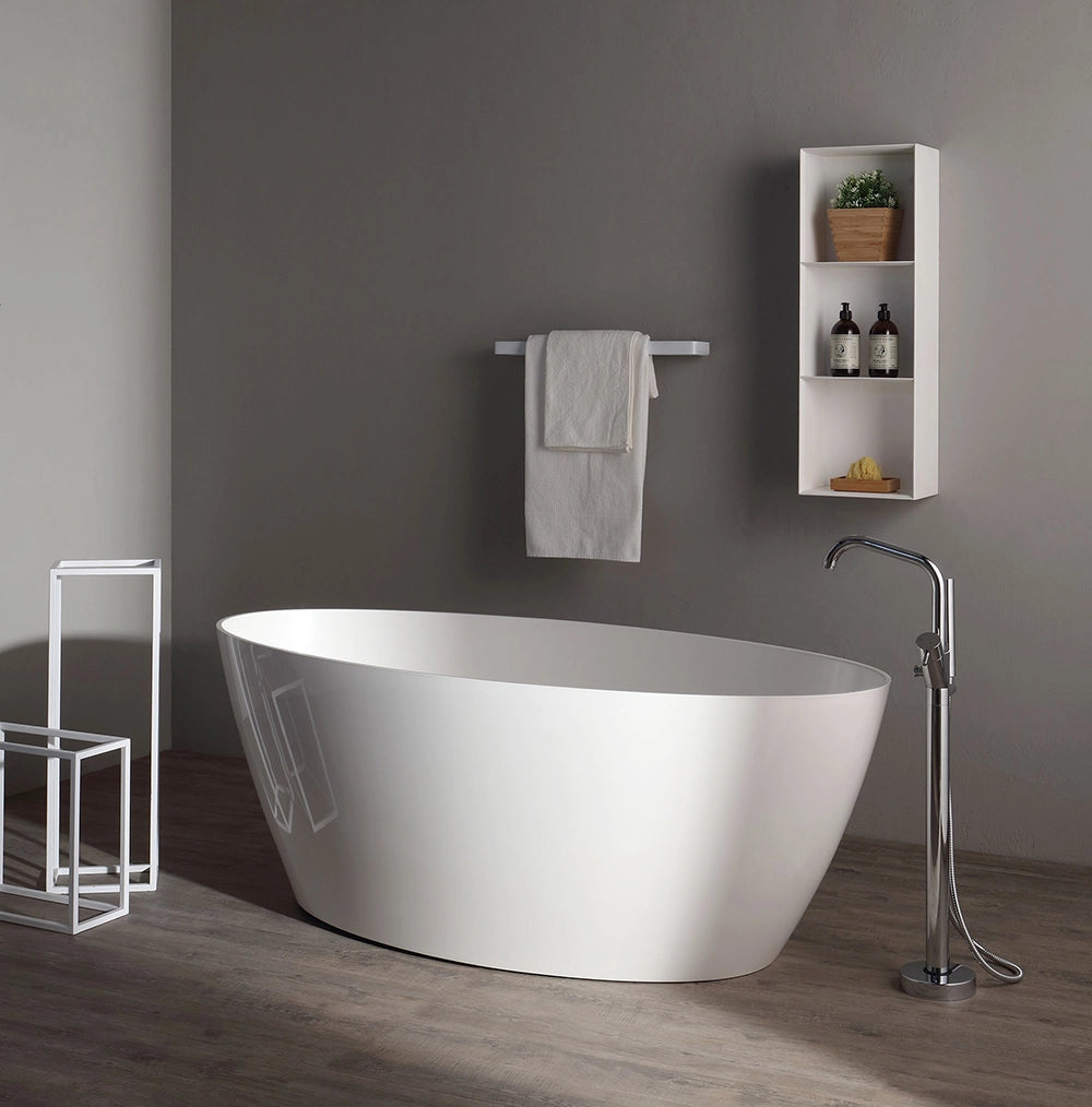 Vasca da bagno moderna in resina di marmo