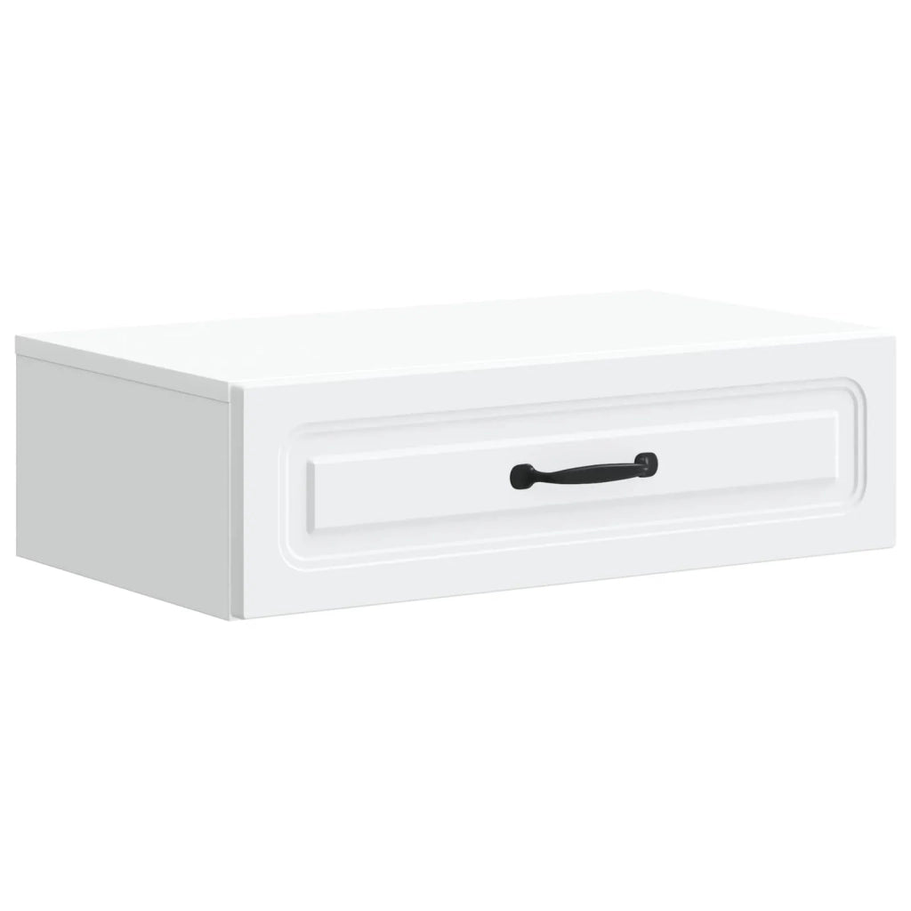 Tavolino da Parete Laterale Bianco 59 x 34,5 x 17 cm 899335