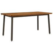 Tavolo da pranzo quadrato 160 x 80 x 75 cm Naturale 3425030