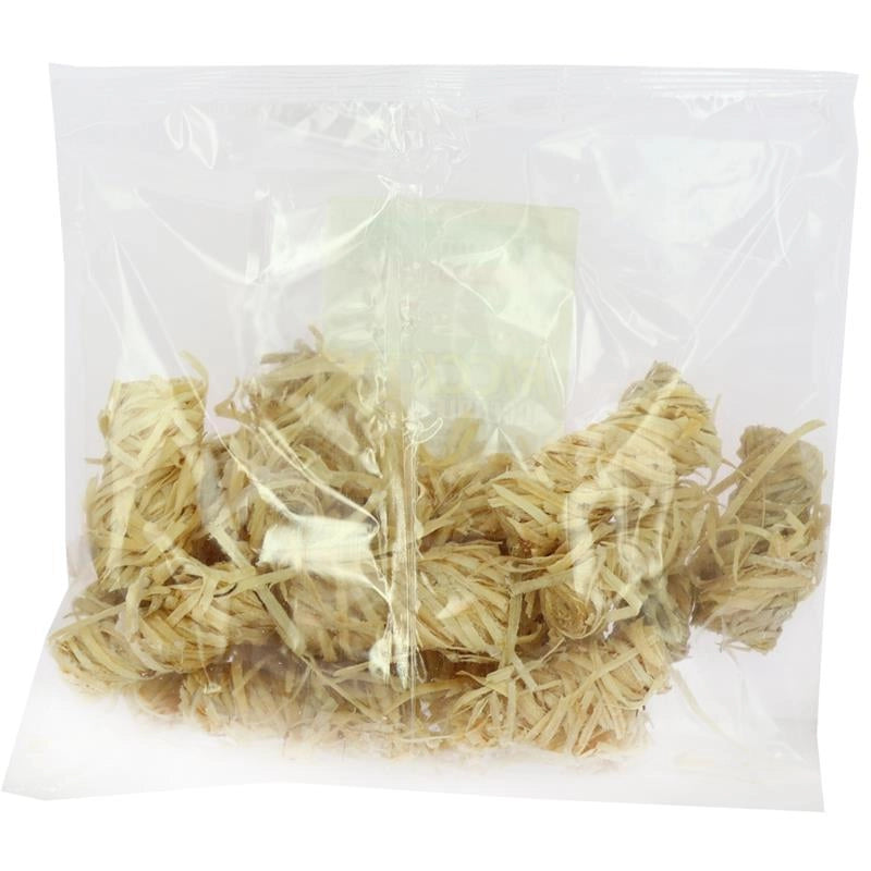 RICCIOLI ACCENDIFUOCO LANA DI LEGNO E CERA VEGETALE RAPIDO E INODORE 15PZ