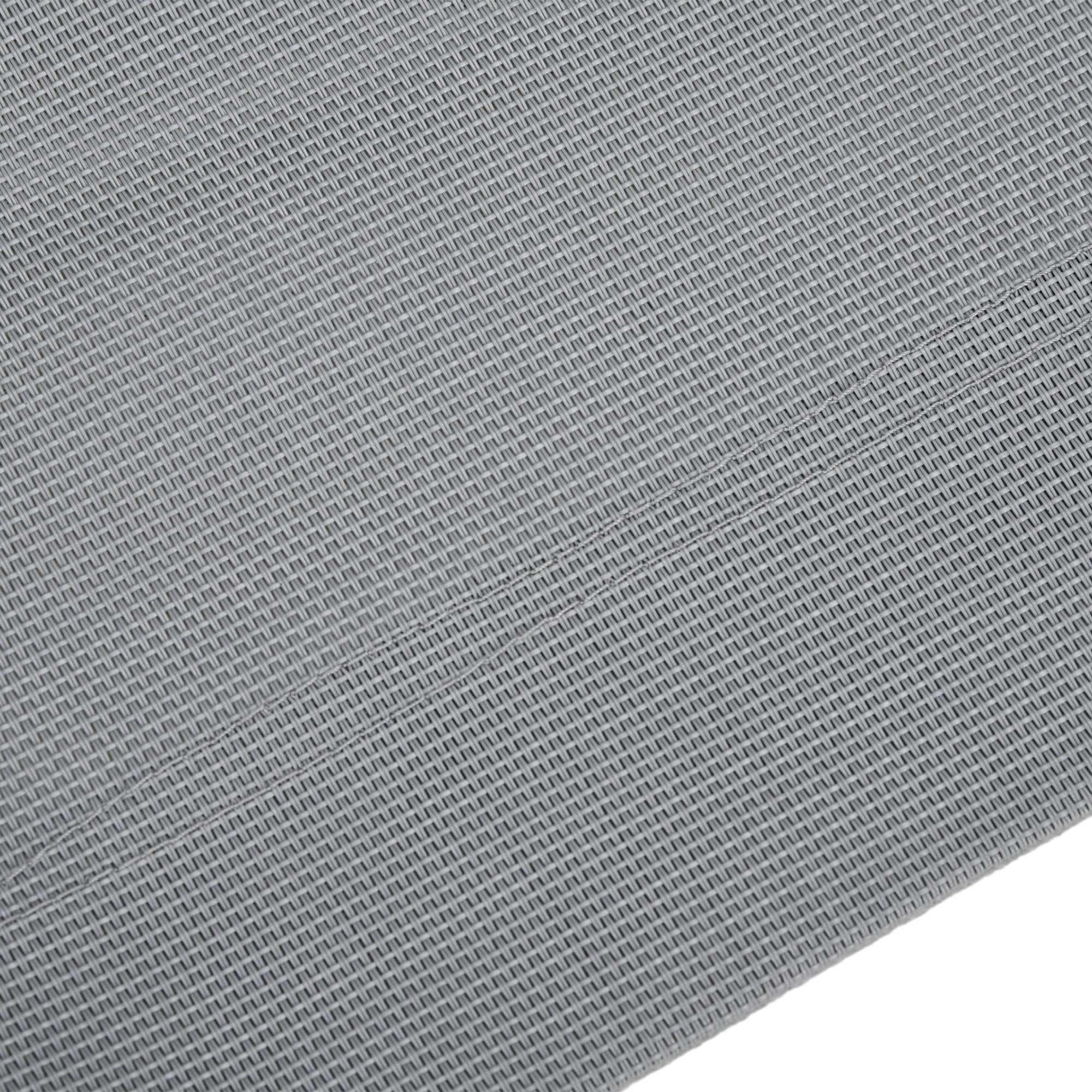 Coprisedile per Dondolo da Giardino 115x48x48cm in Tessuto a Rete Grigio Chiaro