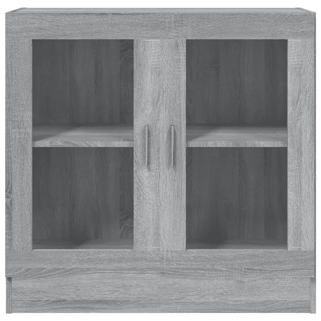 Mobile Vetrina Grigio Sonoma 82,5x30,5x80 cm Legno Multistrato 815616
