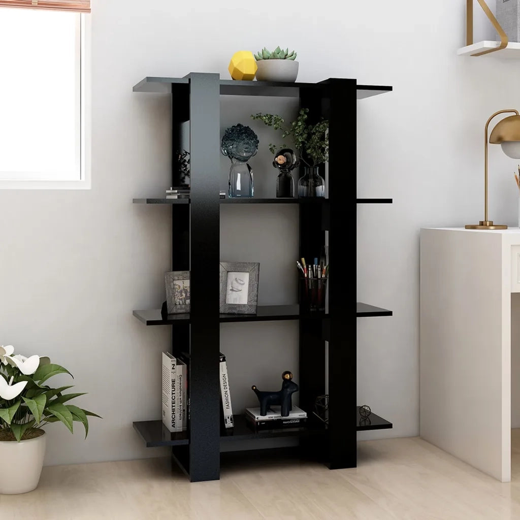 Libreria/Divisorio Nero 80x30x123,5 cm 811575