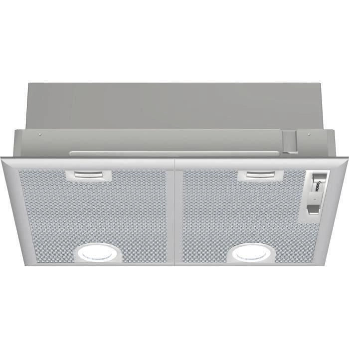 BOSCH DHL555BL Unità filtro 650 m3 / H - 50 cm - Classe C 79,8 kWh / anno - Scarico o riciclaggio con filtro al carbone DH - Metallo