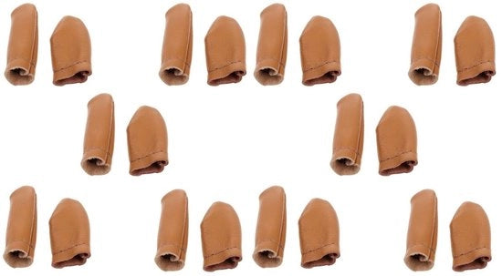 Vestiari per dita 20 pezzi - Protezione per le dita - Condom per dita - Pelle PU - Duraturo - Leggero e confortevole