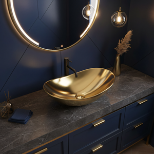 Lavabo Da Appoggio Rea Royal Gold