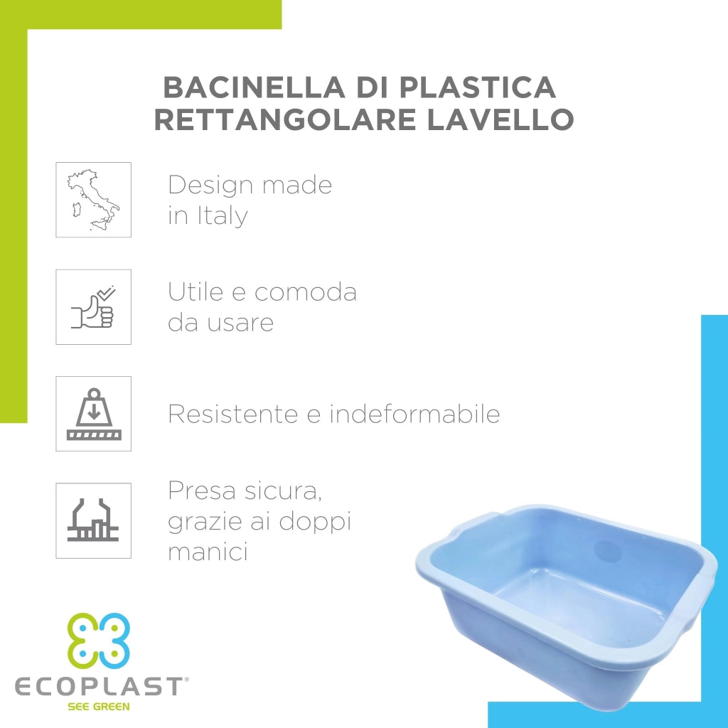 Vaschetta per Lavello Colori Assortiti Ecoplast