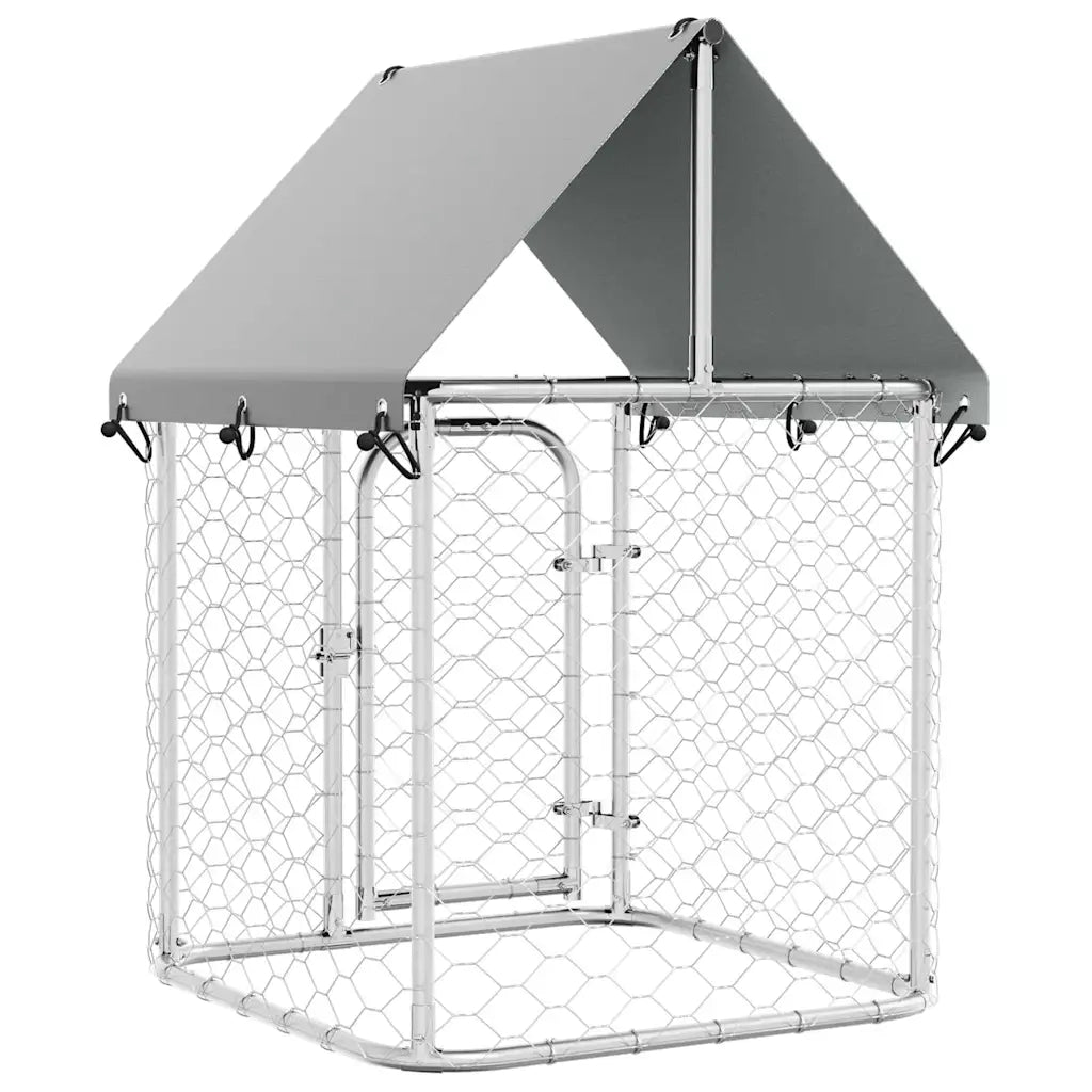 Gabbia per Cani da Esterno con Tetto 100x100x150 cm CFW8770490