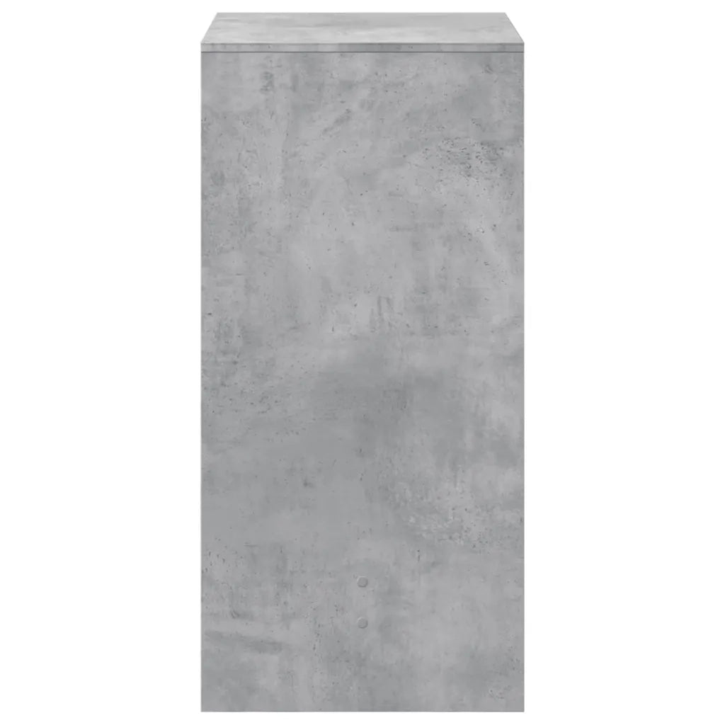 Tavolo da Bar Grigio Cemento 51x50x103,5cm in Legno Multistrato