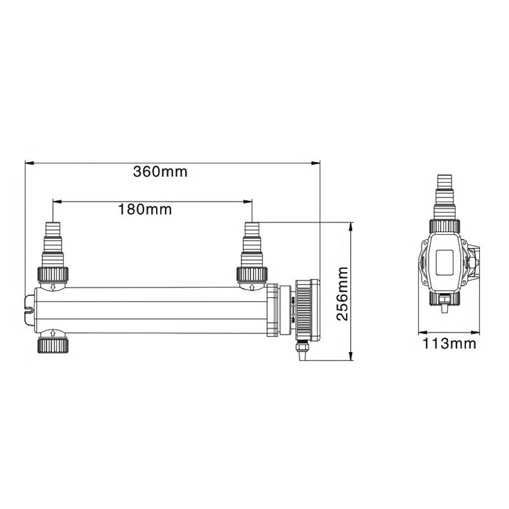 Lampada UVC da 18 watt per sterilizzare e chiarificare stagni e filtri 16_0001533
