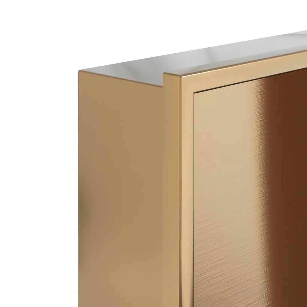 Nicchia per Doccia Oro Spazzolato 32x32x9cm in Acciaio Inox CFW1426907