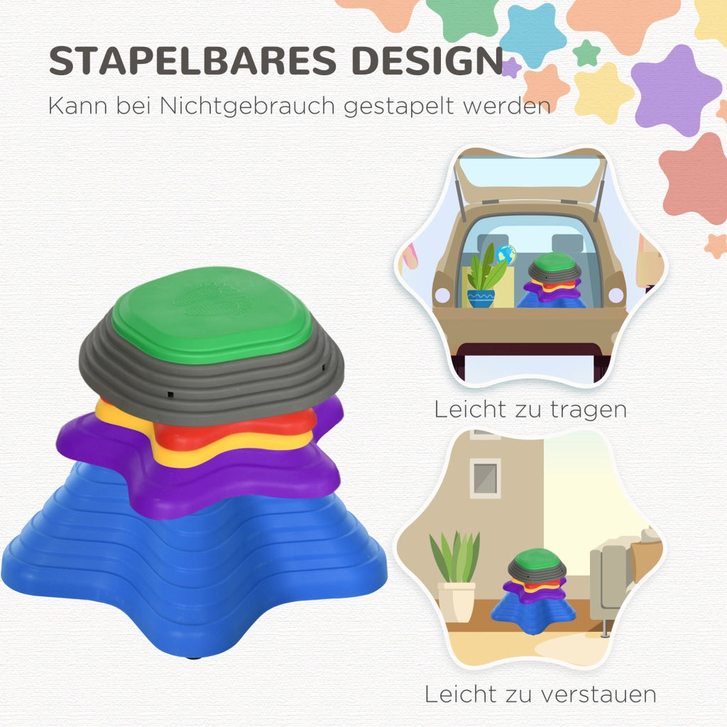 Set tappeti da gioco per bambini ¨C zephmum ¨C stelle marine, 5 pezzi, 80x
