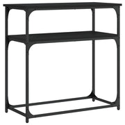 Tavolino Consolle | Tavolo d'Ingresso Nero 75x35,5x75 cm in Legno Multistrato
