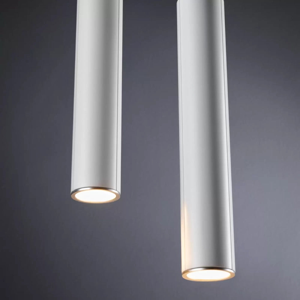 Lampada a sospensione optonica led con corpo in alluminio bianco cavo 105 cm *** dimensioni 55x300 millimetri, confez...