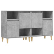 Buffet credenza cassettiera armadio mobile contenitore organizer per cucina soggiorno salotti set da 2 60 x 35 x 70 cm legno ingegnerizzato grigio 02_0036865