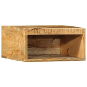 Mobile TV a Parete 40x30x19 cm Legno Grezzo Massello di Mango 4017467