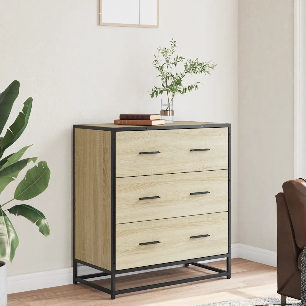 Credenza Rovere Sonoma 68x35x76 cm in Truciolato 848970