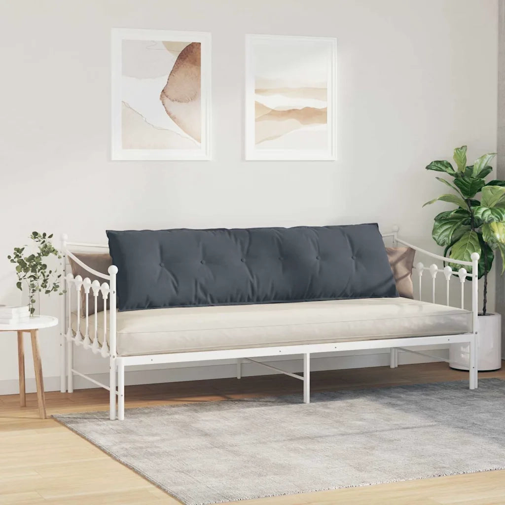 Cuscino per Schiena Grigio scuro 180 x 50 cm Tessuto in Cords 42014934