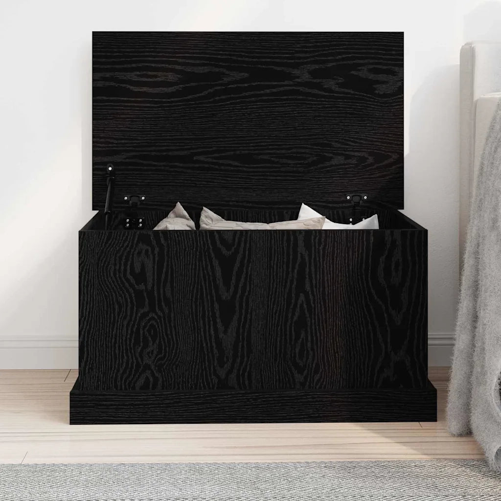 Scatola di Stoccaggio Rovere nero 70 x 40 x 38 cm 862826