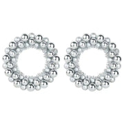 Corone di Palline di Natale 2 pz Argento 33 x 33 x 7 cm CFW9929844