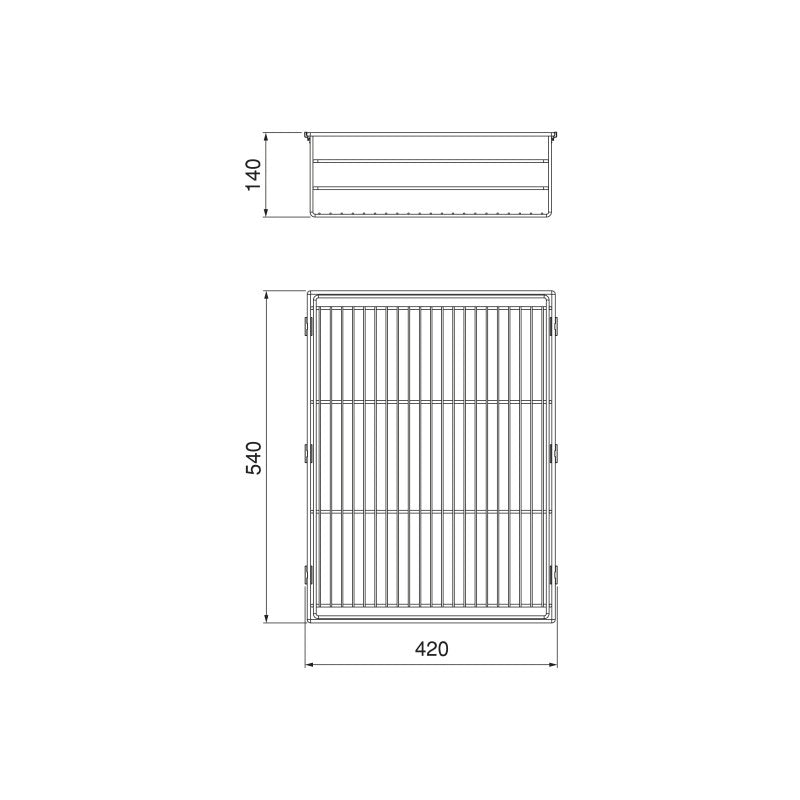 Telaio con guide a estrazione totale e chiusura morbida per accessori per armadi Quartz, 1062-1088mm, Alluminio e plas..