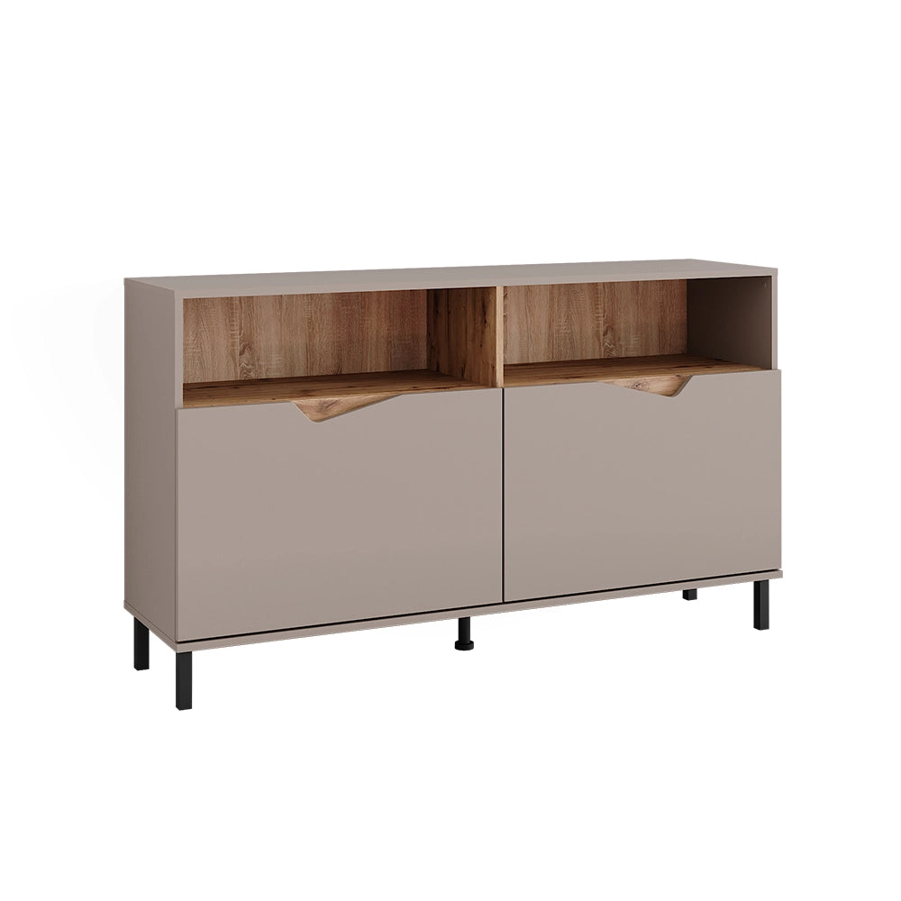 Vicco Credenza Greige/rovere artigianale 140 x 81.3 cm con 2 porte