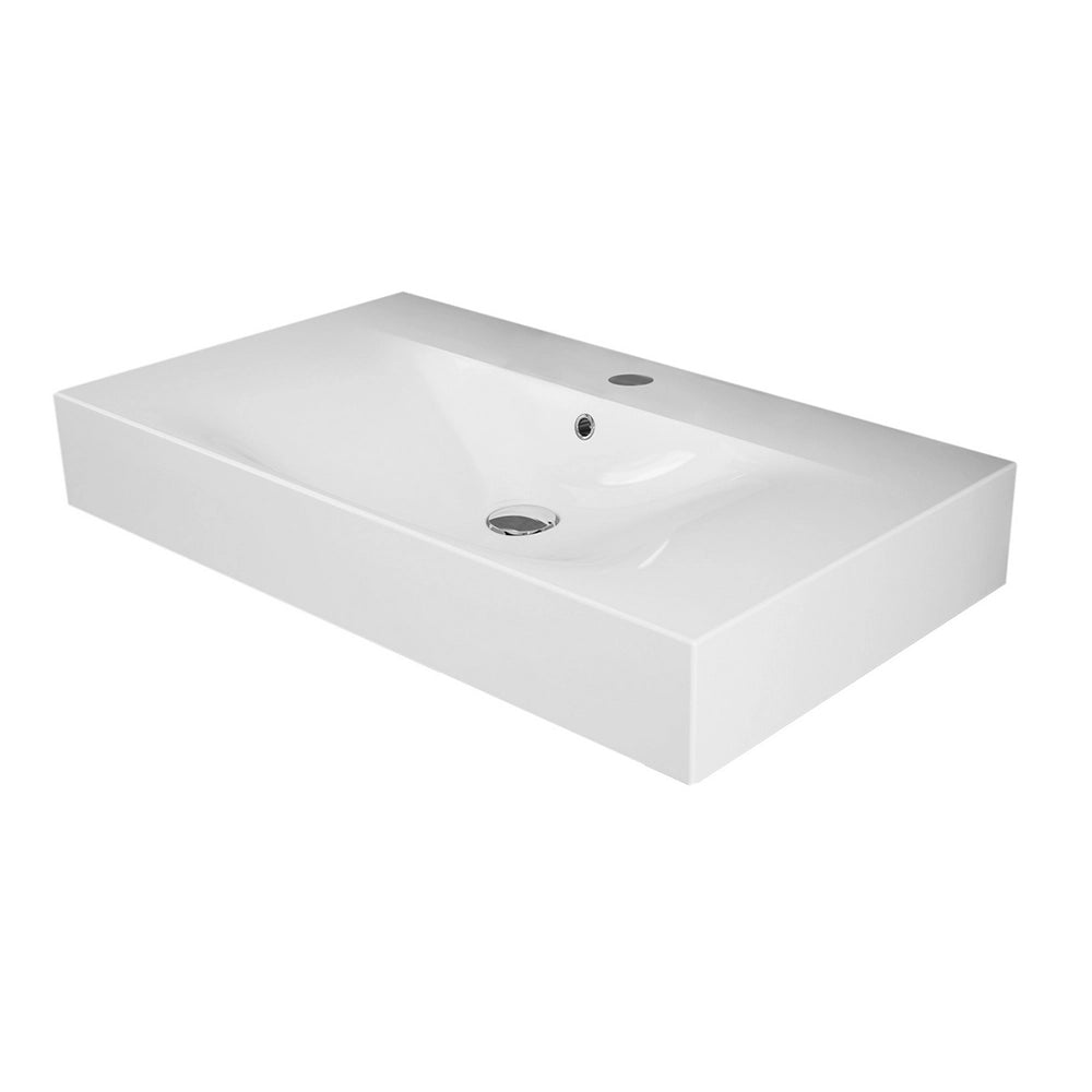 Lavabo sospeso 60cm in ceramica bianca Rak Des