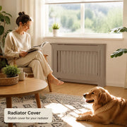 Radiator Cover 112x19x81.5 Cm MDF