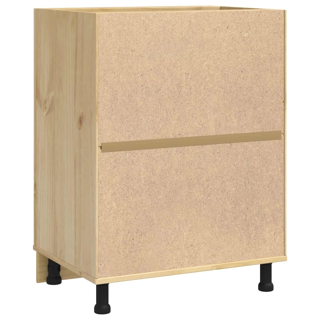 Armadietto SKI Marrone Miele 60 x 46 x 81,5 cm Pino massello
