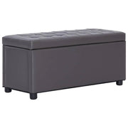 Pouf/panca contenitore 87,5 cm grigio similpelle 02_0010826