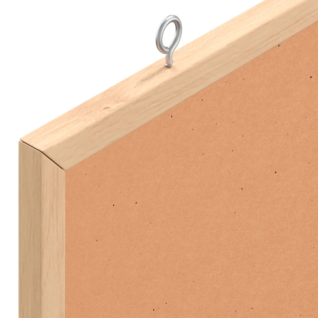 vidaXL Tavola in Sughero con Cornice Legno Massello di Pino 40x30 cm