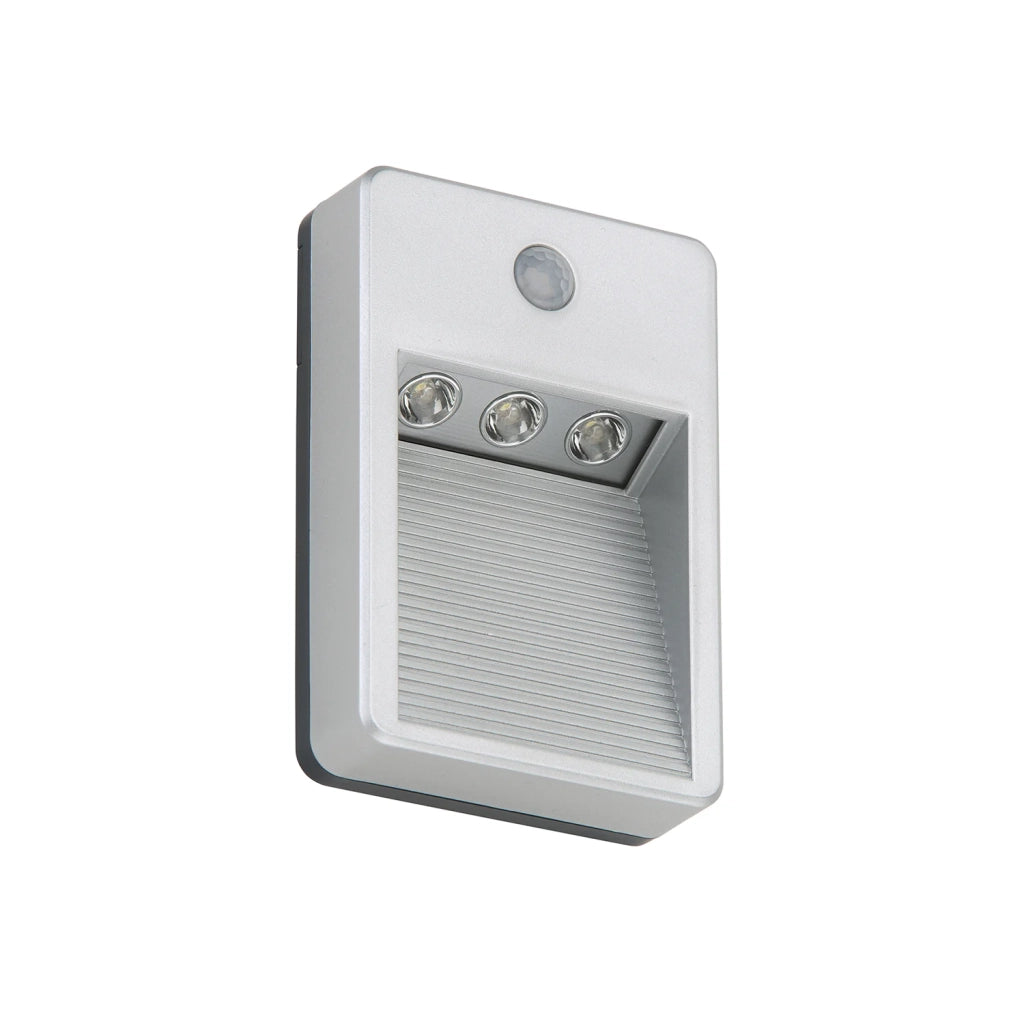 Applique Esterno Moderno Lero Plastica Grigio Titanio Led Integrato 1,2W 6500K