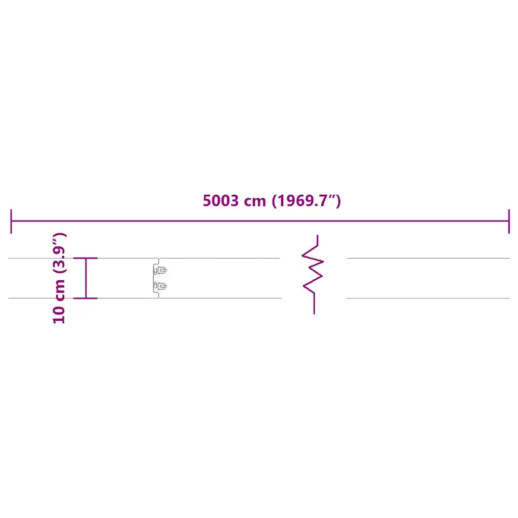 Bordure per Prato 50 pz Bianchi Acciaio Laminato a Freddo CFW3485882