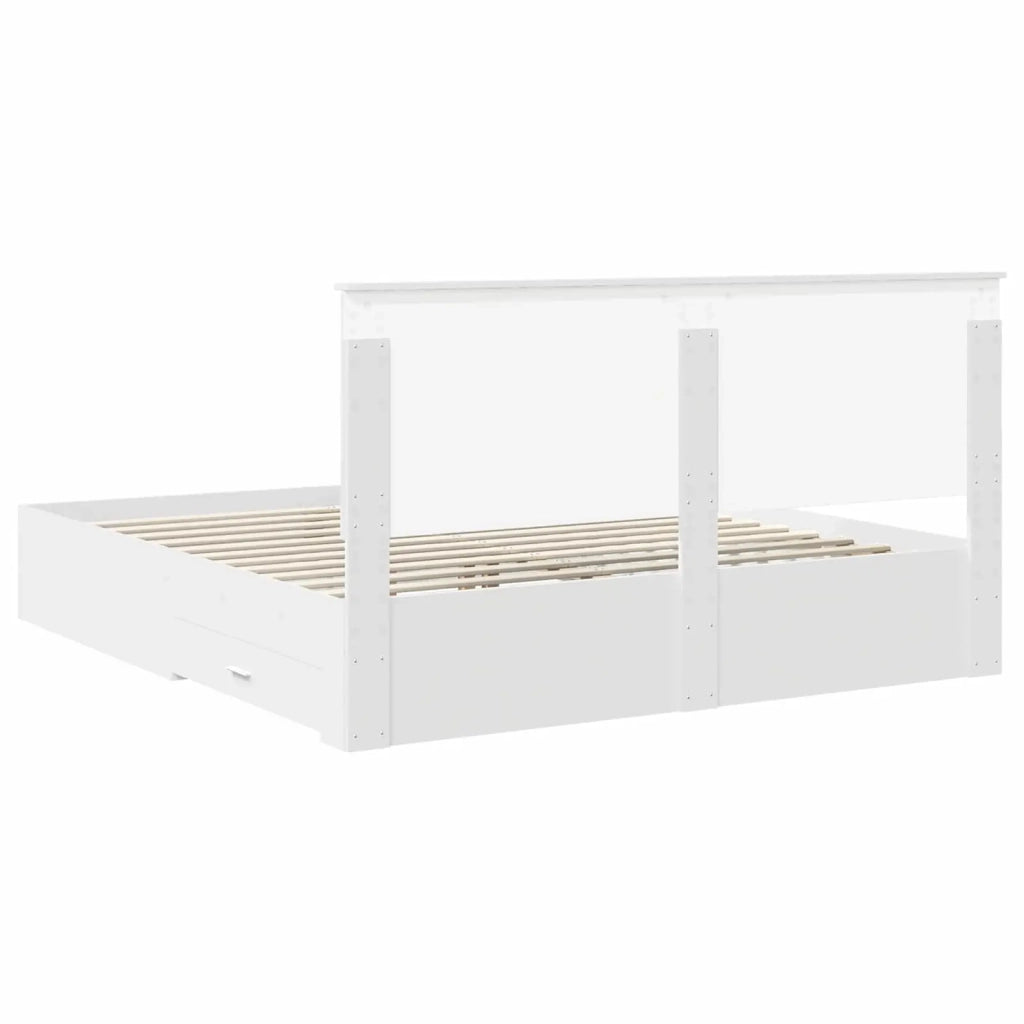 Struttura del letto Bianco 180 x 200 cm Legno multistrato