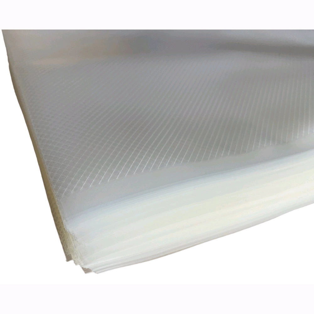 Sacchetti sottovuoto per alimenti in poliestere goffrato 20x40 cm Conf. 100 pz