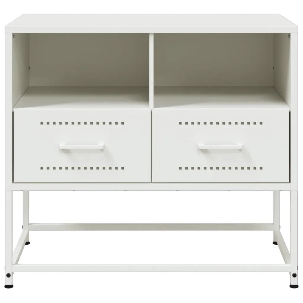 Mobile TV Bianco 68x39x60,5 cm in Acciaio 846553