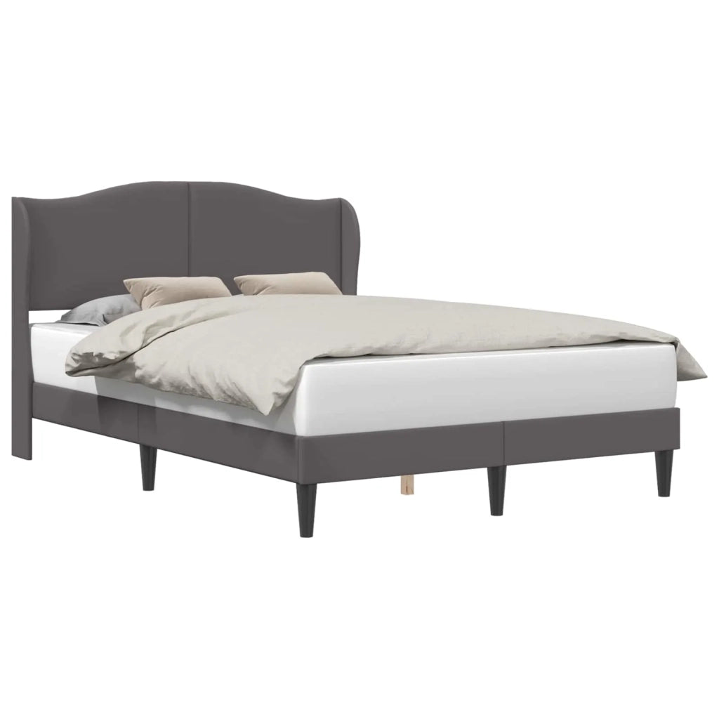Struttura del letto con testiera Grigio 140 x 200 cm Similpelle 42027855