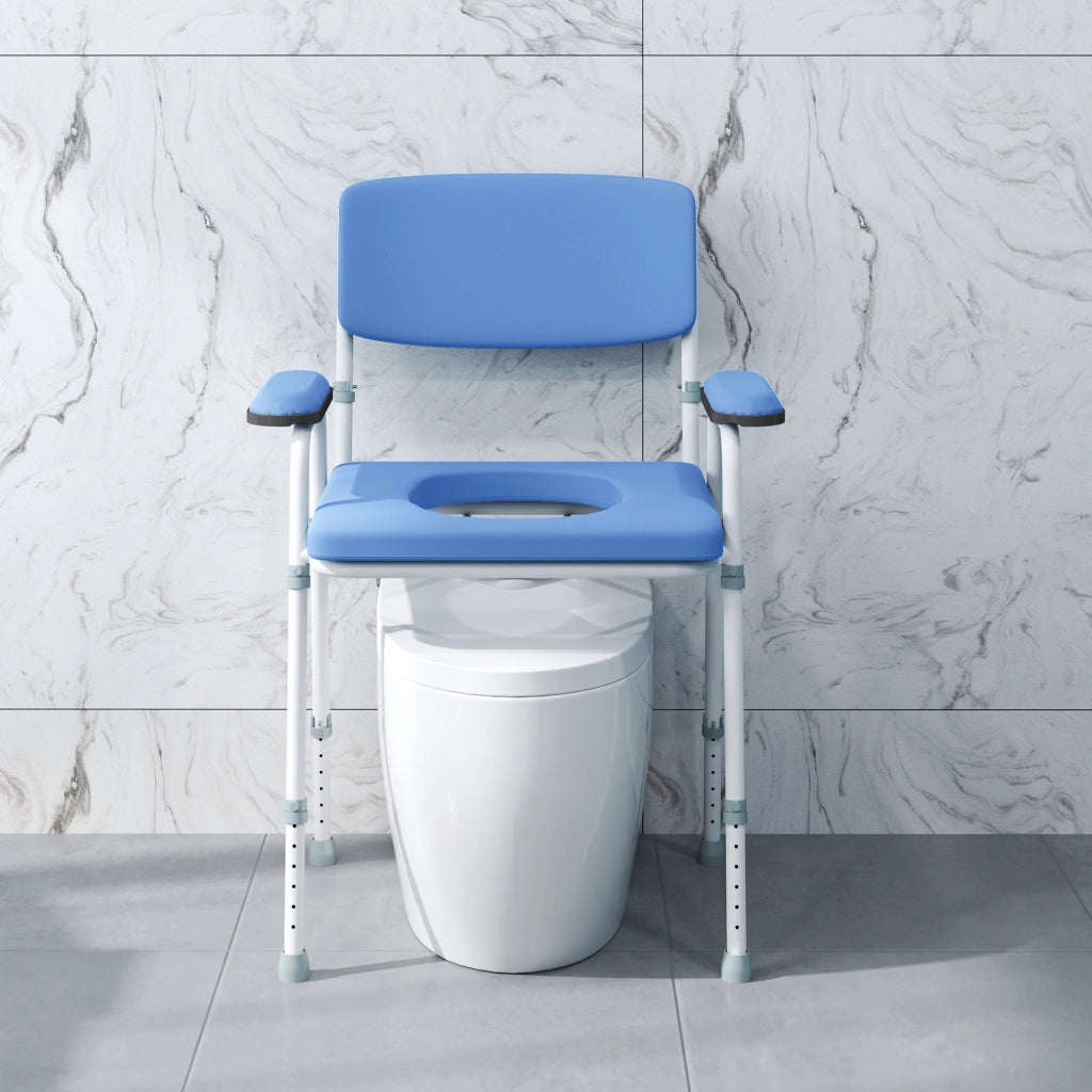 Poltrona reclinabile massaggiante elettrica con alzapersona ¨C zephmum ¨C blu