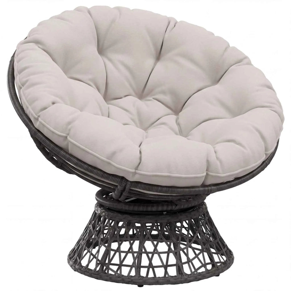 Cuscino per Sedia Appesa VIANEN 100% Poliestere Bianco 953989