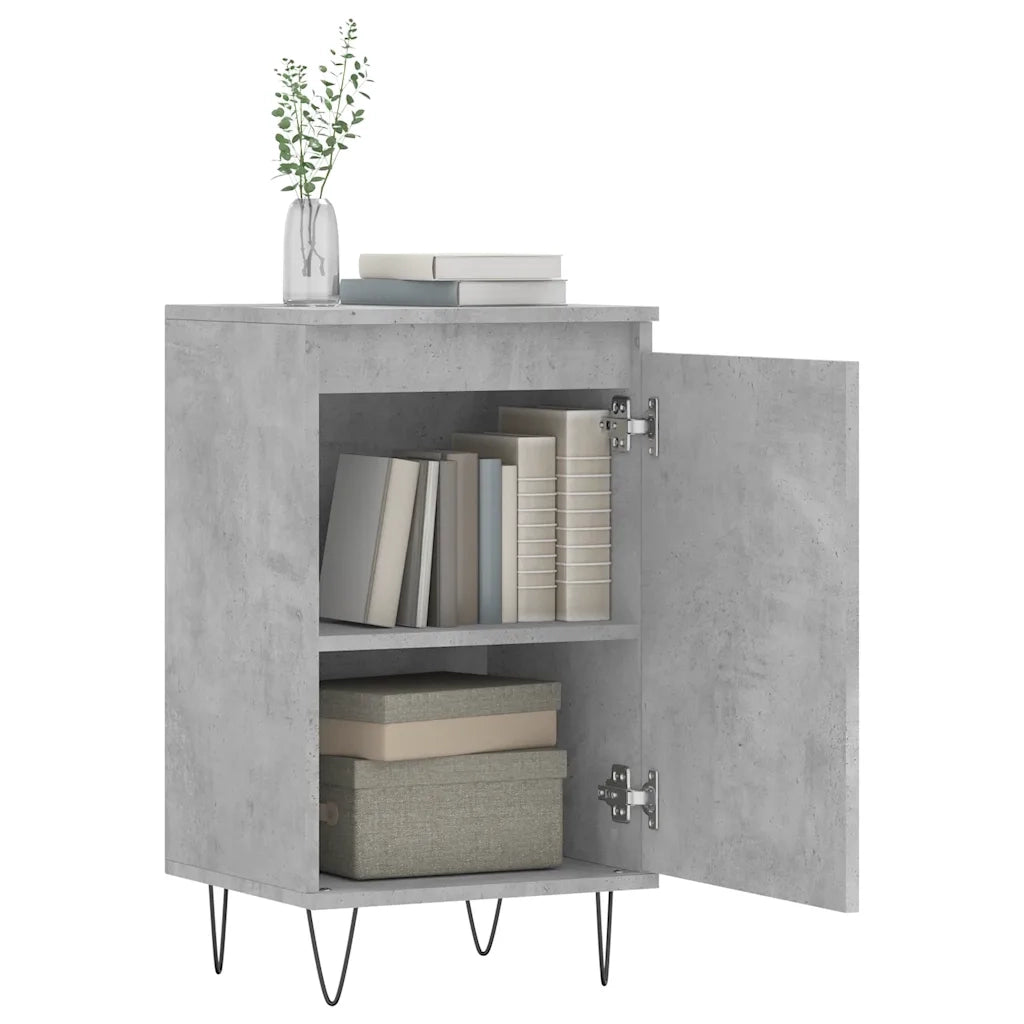 Credenza Grigio Cemento 40x35x70 cm in Legno Multistrato 831060