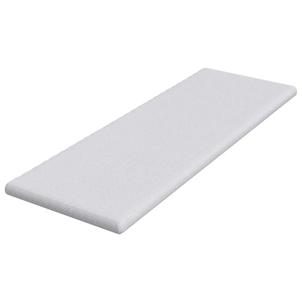 Topper per materasso Bianco 70 x 200 cm Tessuto Jacquard 4106198