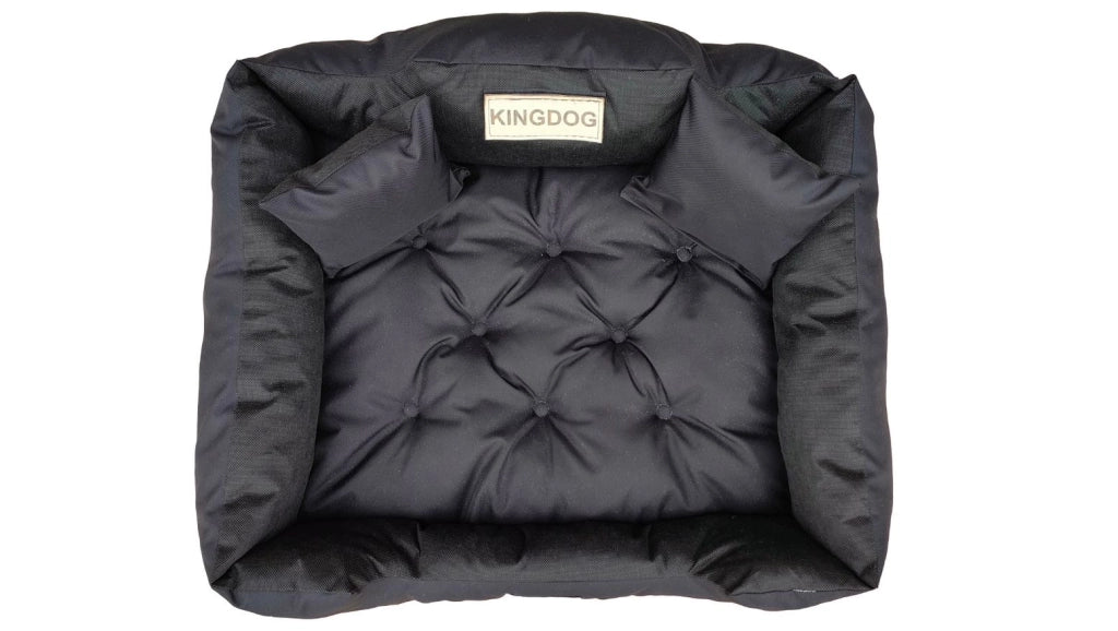 AIO FACTORY 100x75 cm KINGDOG Cuccia per cani impermeabile personalizzabile Nero