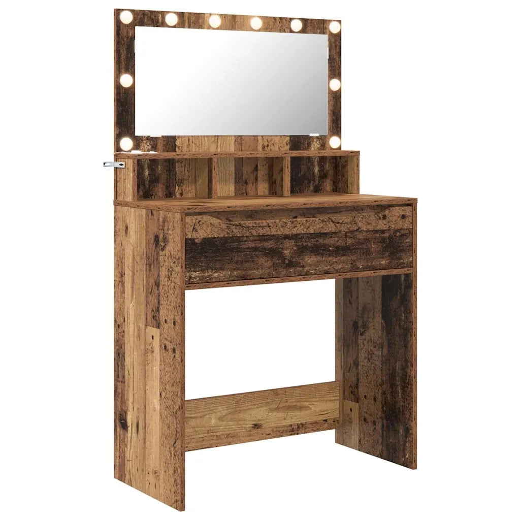 Tavoli da Trucco per Camera da Letto con cassetto Legno vecchio
