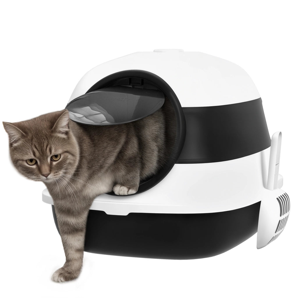 Cassettiera per Gatti Pieghevole ¨C zephmum ¨C Nero Bianco