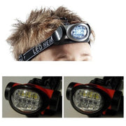 Trade Shop - Torcia Led Frontale Da Testa Luce Lampada Ricaricabile 6 Led Camping Caccia -