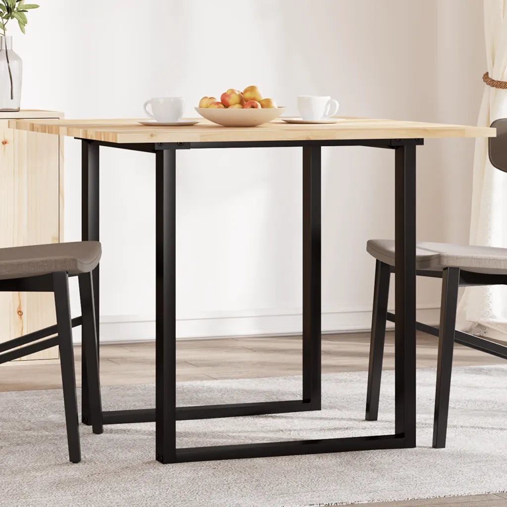 Piano Tavolo Quadrato 90x90x2 cm in Legno Massello di Acacia 4008711