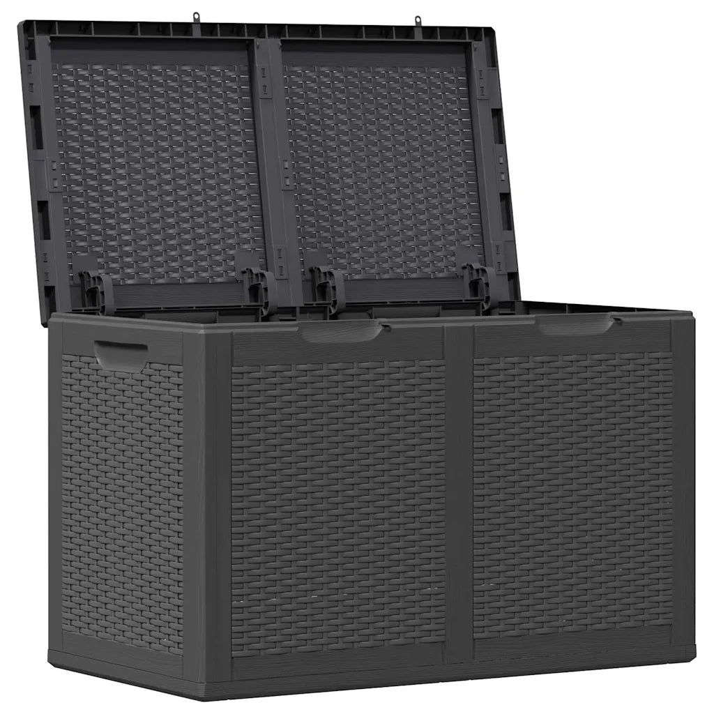 Baule da Giardino 180 L Nero in Rattan PP CFW6125181